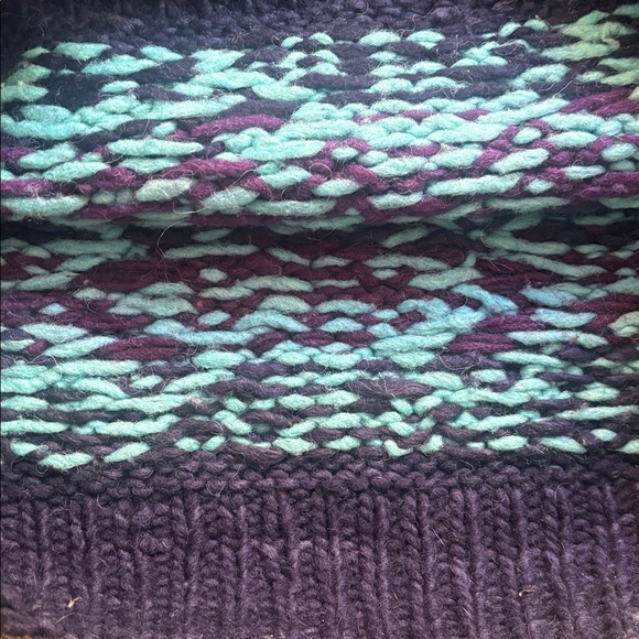 Nuevo Americana | Vintage 100% Wool Colourful Knit Grandpa Sweater Size L - Picture 10 of 12